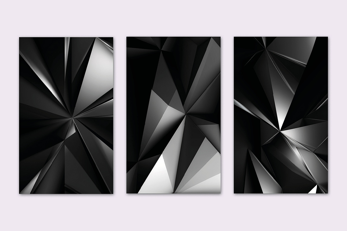 BLACK GEOMETRIC BACKGROUND, a Background Graphic by Sophico (Photo 3 of 5)