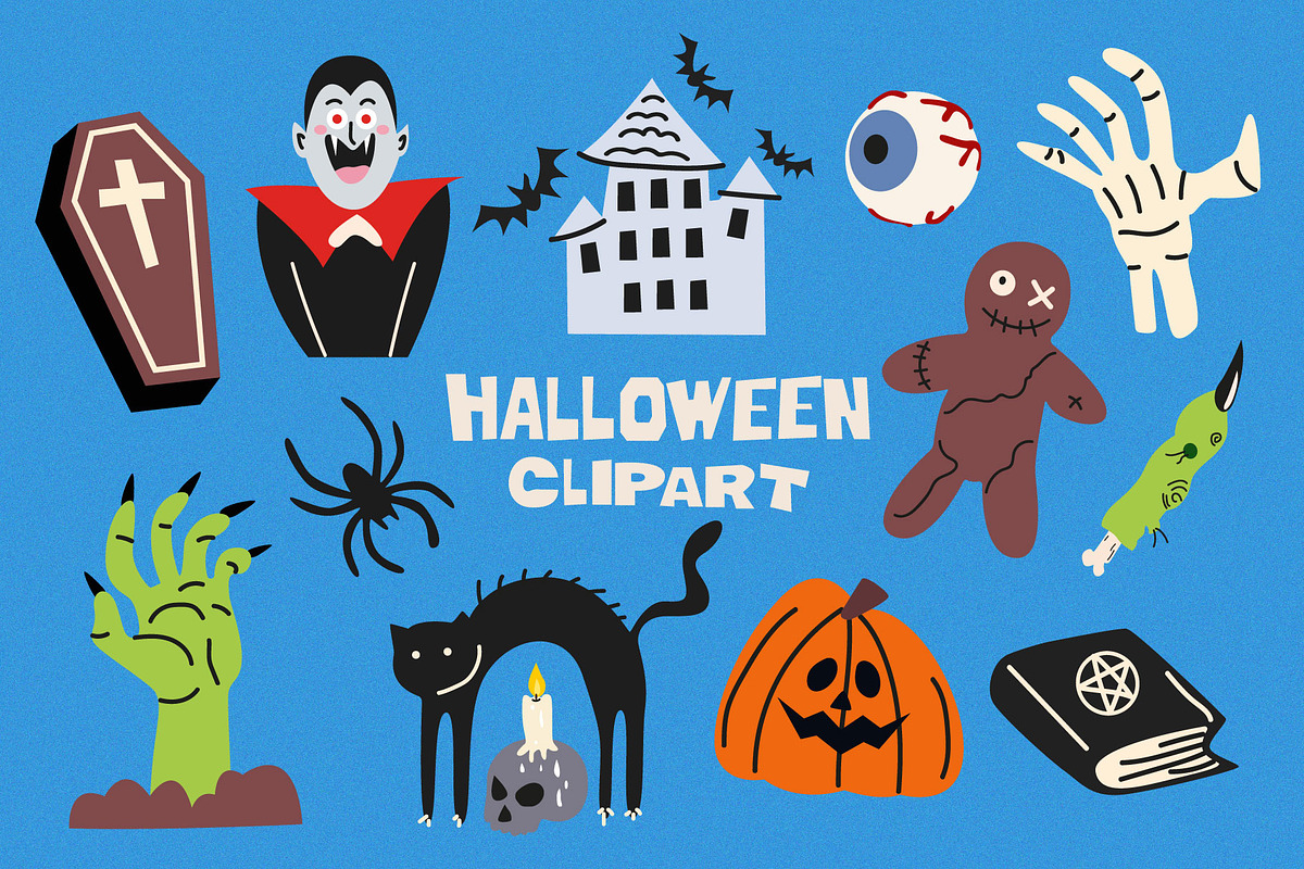 Trick or Treat. Halloween clipart, a Seasonal Illustration by Luamor (Photo 2 of 10)