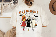 Retro Skeleton Halloween PNG Bundle, an Illustration by OK Design (Thumbnail 9 of 14)