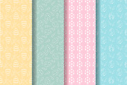 Set of pastel patterns Easter eggs, a Pattern Graphic by Tati_Kli (Thumbnail 1 of 5)