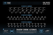 Shadow Chrome Typeface, a Serif Font by alit design (Thumbnail 15 of 17)