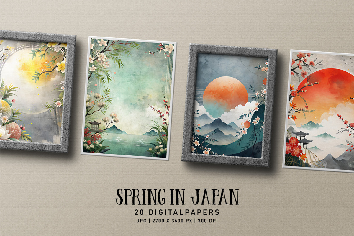 Spring in Japan, a Decorative Illustration by Digital Art Creations (Photo 6 of 7)