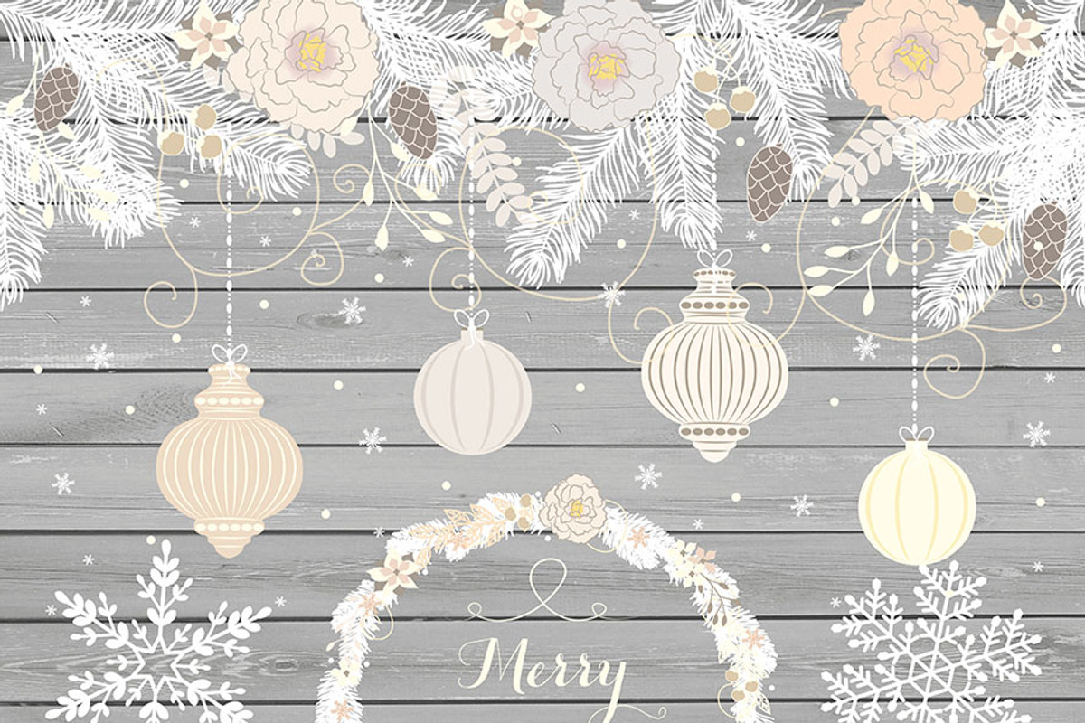 Rustic vintage Christmas, a Decorative Illustration by burlapandlace (Photo 2 of 3)
