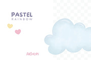Pastel Rainbow Clipart, a Decorative Illustration by Articlips (Thumbnail 2 of 3)