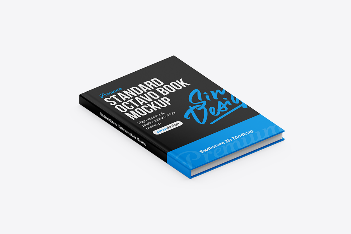 Standard Octavo Book Mockup, a Books & Magazine Mockup by SimplDesign (Photo 5 of 13)