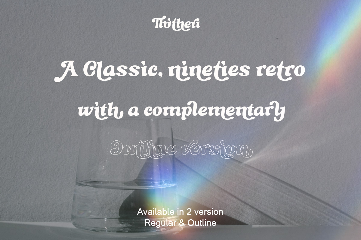 Thitheri - Modern Retro Typeface, a Serif Font by RagamKata (Photo 7 of 12)