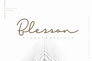 Blesson Signature Font, a Script Font by Sronstudio (Thumbnail 11 of 11)