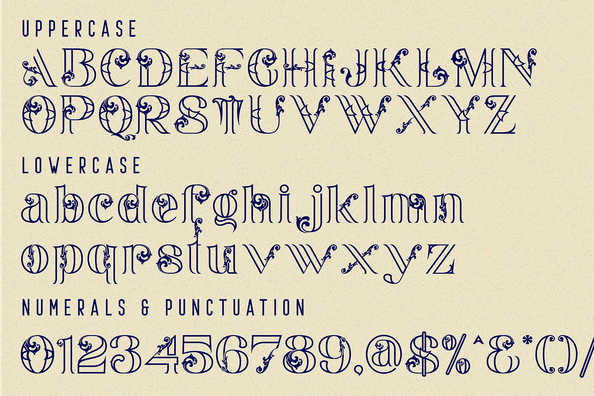 Aesthetic Curves - Gothic Font, a Serif Font by 177Studio