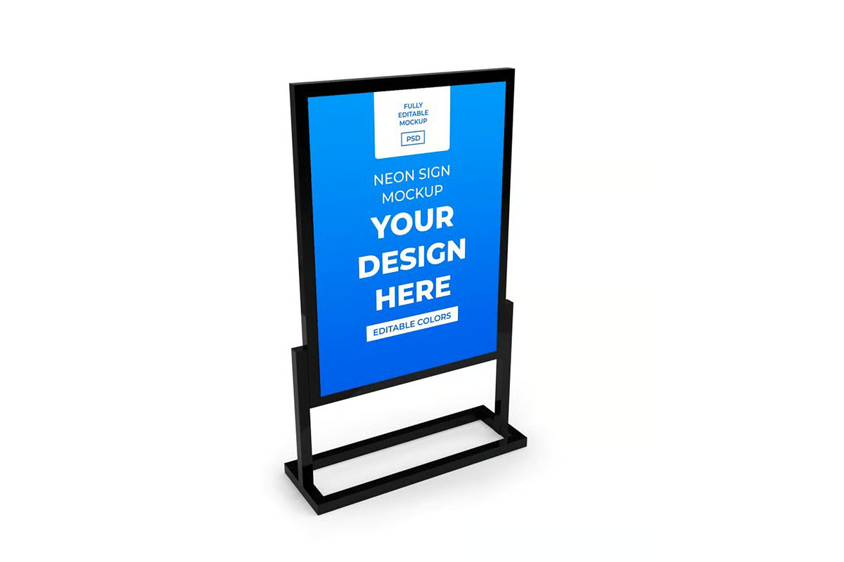 Neon Sign Box Mockup Template Set, a Packaging Mockup by DesignRushMarket (Photo 11 of 11)