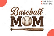 Baseball Mom Png, Baseball Vibes Png, an Illustration by OK Design (Thumbnail 1 of 5)
