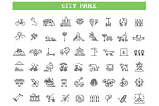 City Park Icons Set, an Object Illustration by Tettygreen (Thumbnail 1 of 3)