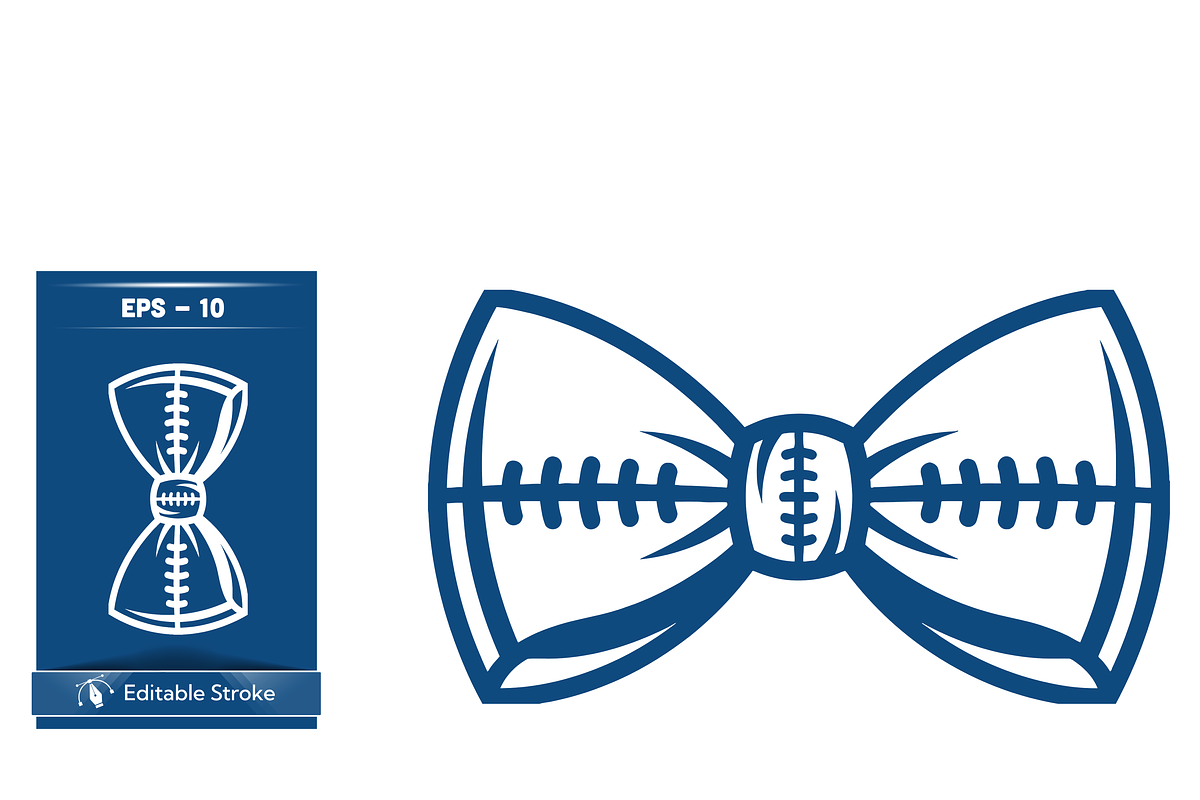 Football-Themed Bow Design, a Sport Illustration by CarWrap design (Photo 4 of 5)