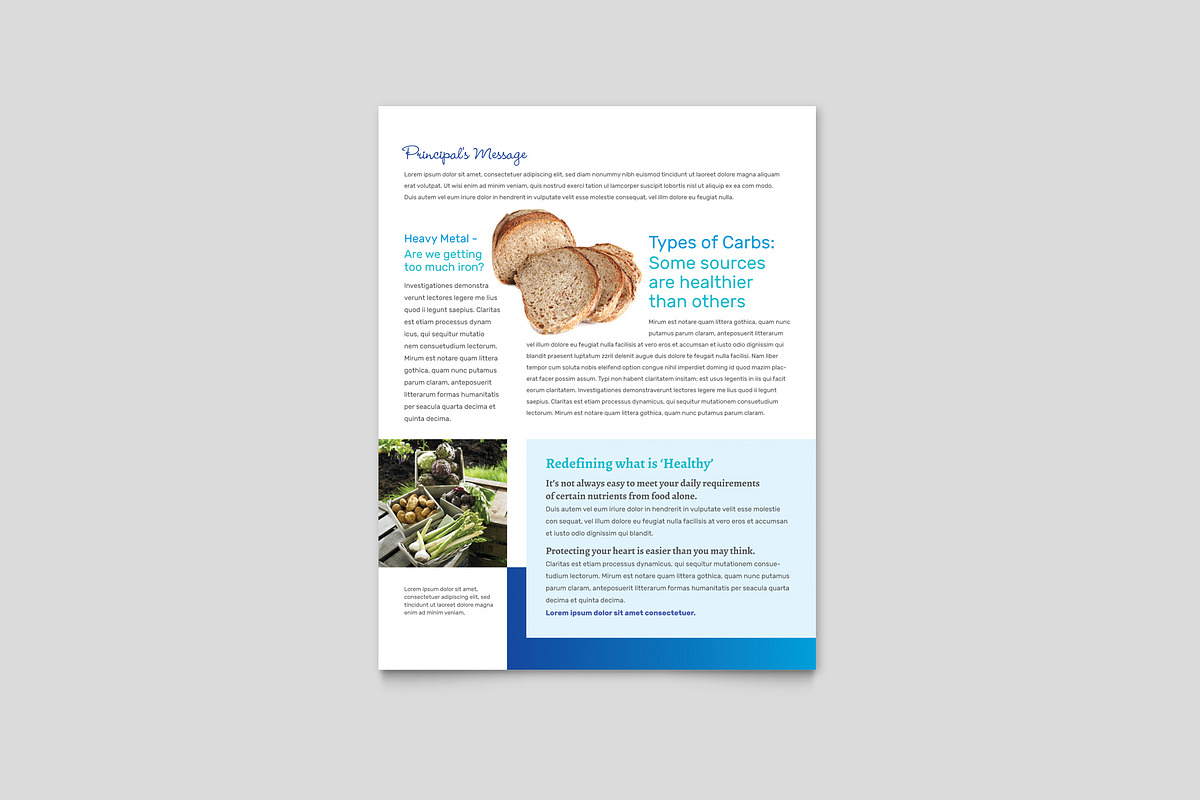 Nutritionist Newsletter Templates, a Magazine Template by StockLayouts (Photo 5 of 8)