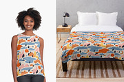 Abstract landscape seamless pattern, a Pattern Graphic by Alenkakarabanova (Thumbnail 3 of 3)