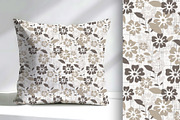 Taupe Textured Floral Seamless, a Pattern Graphic by Sharon Schwalbe (Thumbnail 2 of 4)
