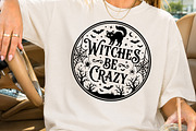Halloween Round Sign SVG Design, a Seasonal Illustration by Rose Art (Thumbnail 2 of 4)