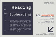 RCL Monoskrn – A Modern Monospaced, a Sans Serif Font by roomspace creative lab (Thumbnail 13 of 15)