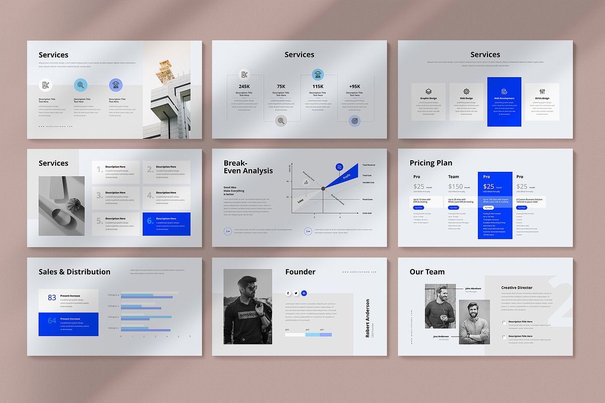 Minimal Business Google Slides, a Presentation Template by GenerousArt (Photo 9 of 18)