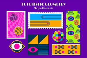 Timeless Retro Universe Geometric