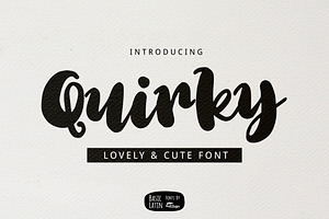 Quirky Font