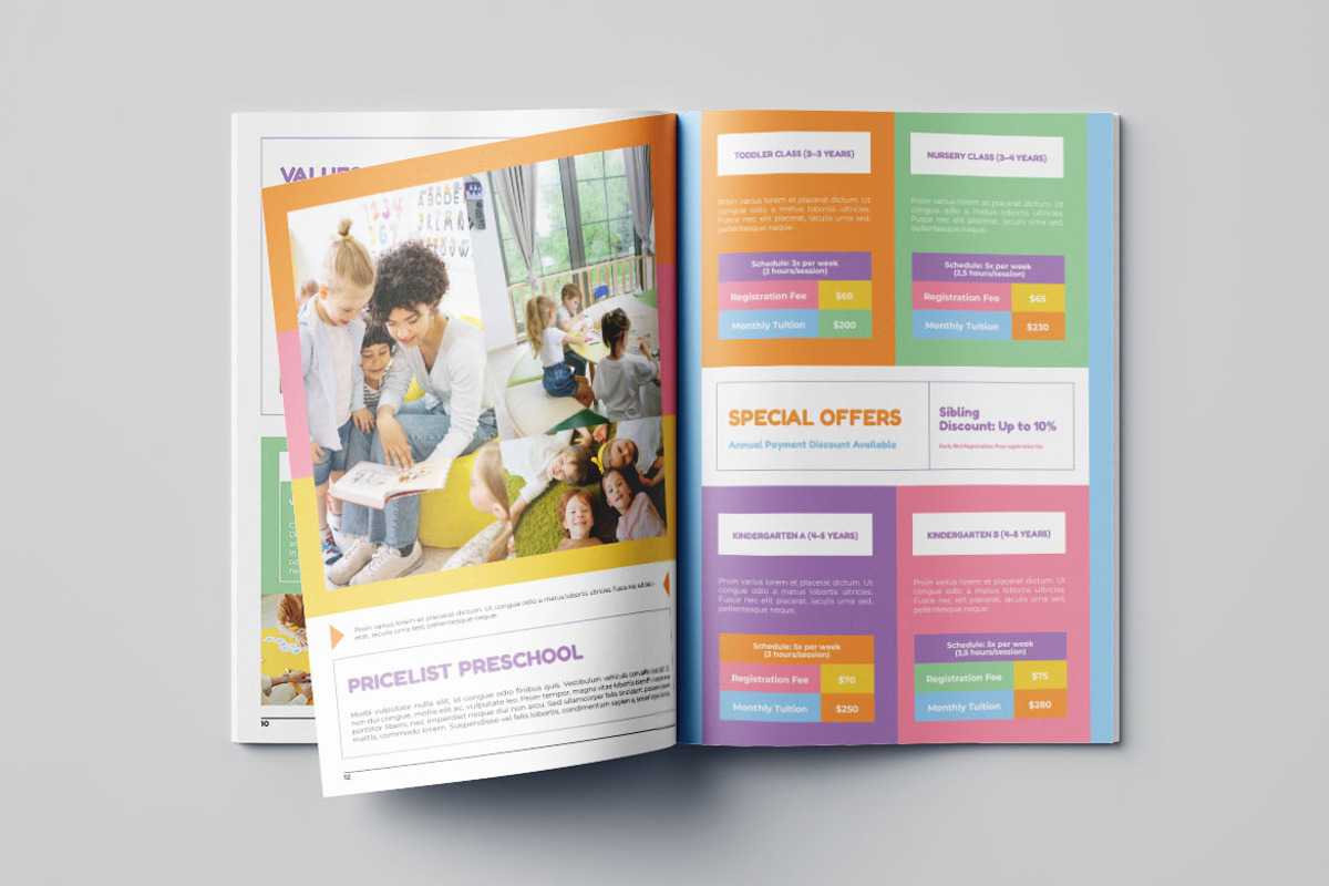 Preschool Brochure Vol.11, a Brochure Template by Bewalrus Studio (Photo 6 of 11)