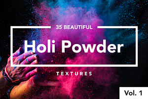 Holi Color Powder Dust Textures