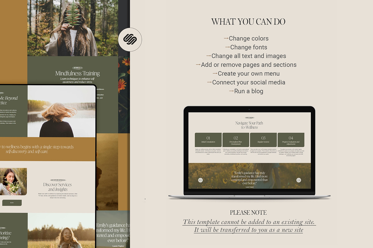 Therapist Website Template, a Squarespace Template by 3.14&Co (Photo 6 of 10)