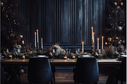 Christmas table setting with winter, a Holiday Photo by Yulia Furman