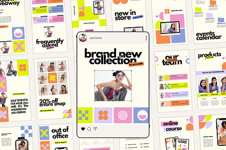 Modern Instagram Stories Posts Canva