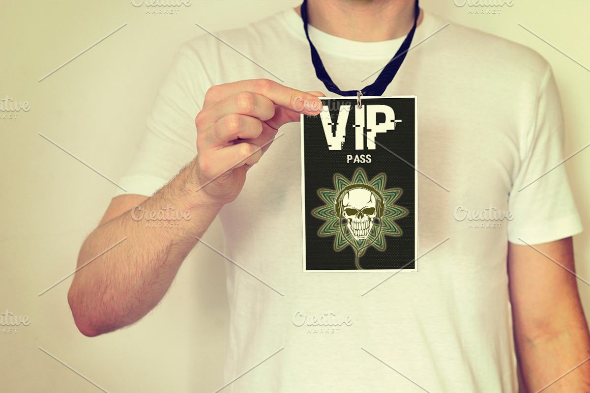 House Party Ticket&VIP pass bundle, an Invitation Template by Konakchiev (Photo 4 of 7)
