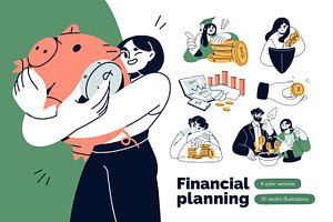 Financial literacy, planning concept, a Finance Illustration by Good Studio