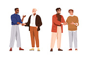 Handshakes of business people set, a Person Illustration by Good Studio (Thumbnail 3 of 5)