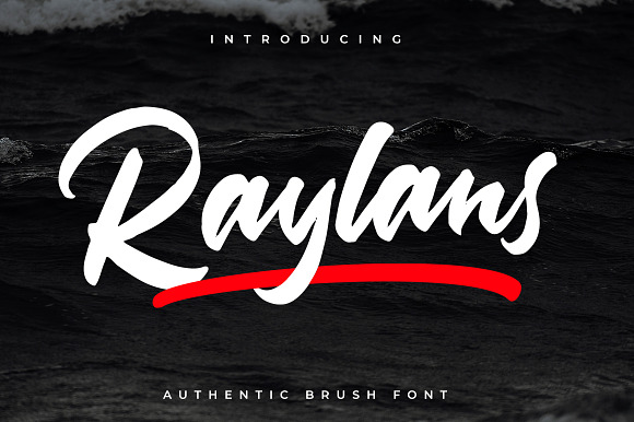 Raylans Brush Font preview 7
