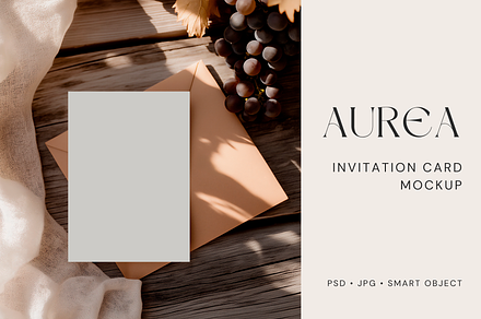 Invitation & Greeting Card Mockup