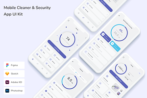 Mobile Cleaner & Security App UI Kit