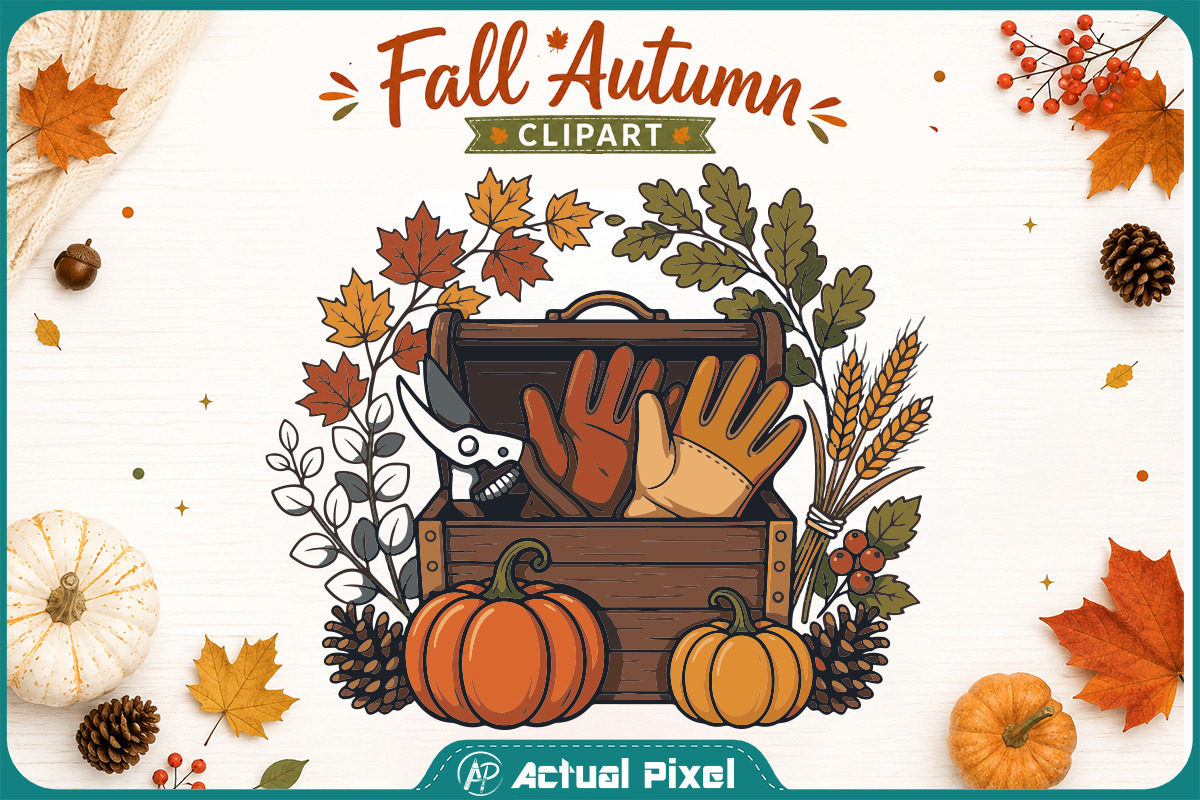 Fall Autumn Clipart Bundle, a Seasonal Illustration by Actual Pixel (Photo 12 of 21)