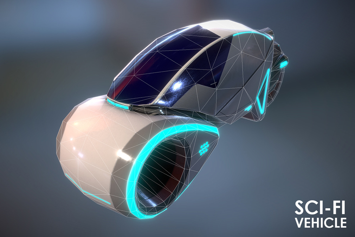 Sci-Fi Vehicle, a Cars & Vehicle 3D Model by Beatheart Creative Studio (Photo 7 of 12)