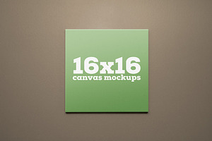 16x16 Square Canvas Mockups