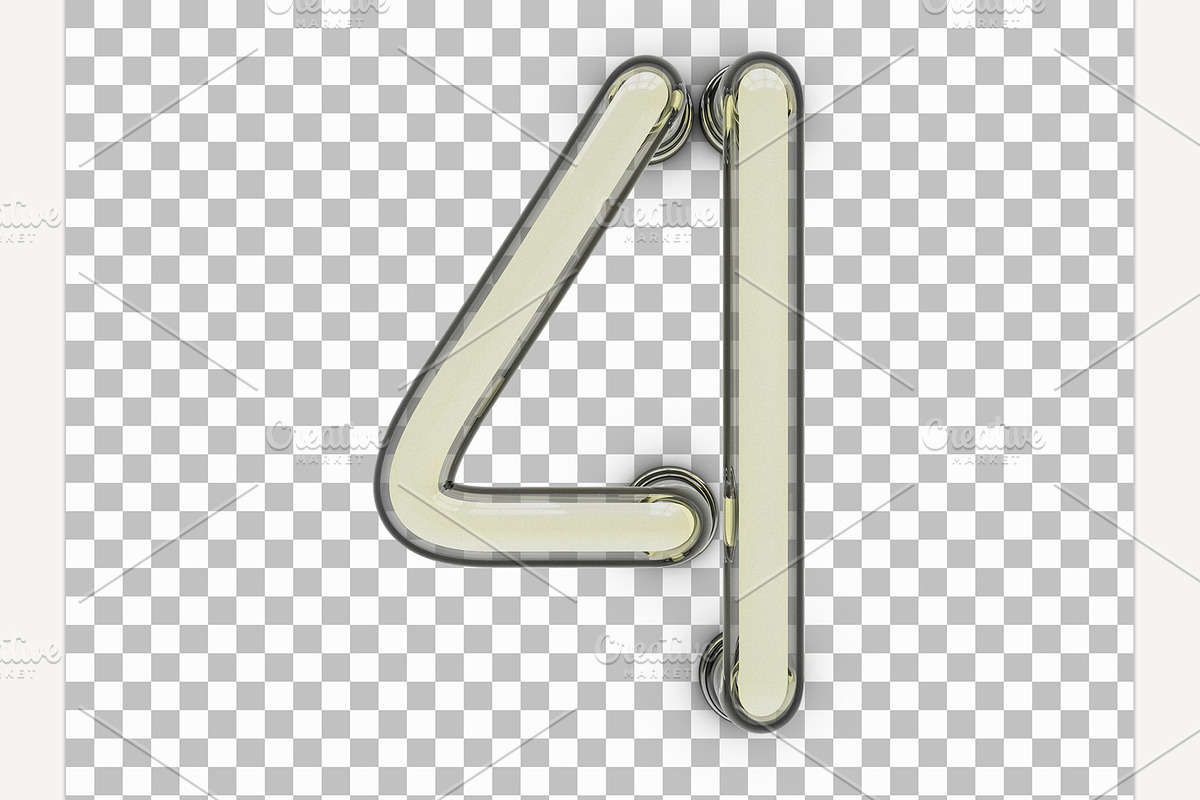 Neon tube font, an Object Graphic by 3D Graphics Shop (Photo 33 of 38)