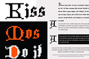 Ghotic Letter Pixel, a Blackletter Font by cromatixclassroom (Thumbnail 5 of 5)