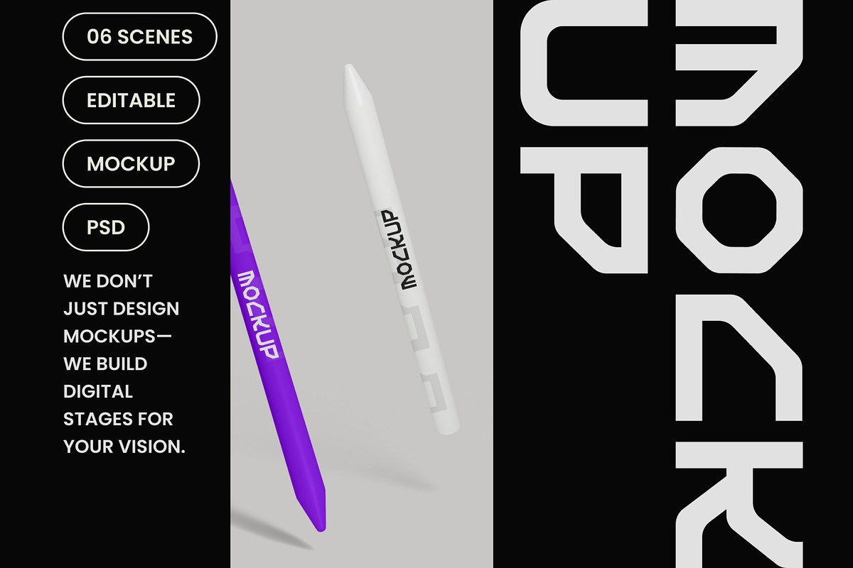 Pencil Tab Mockup, a Mockup by hiddemaru (Photo 4 of 4)