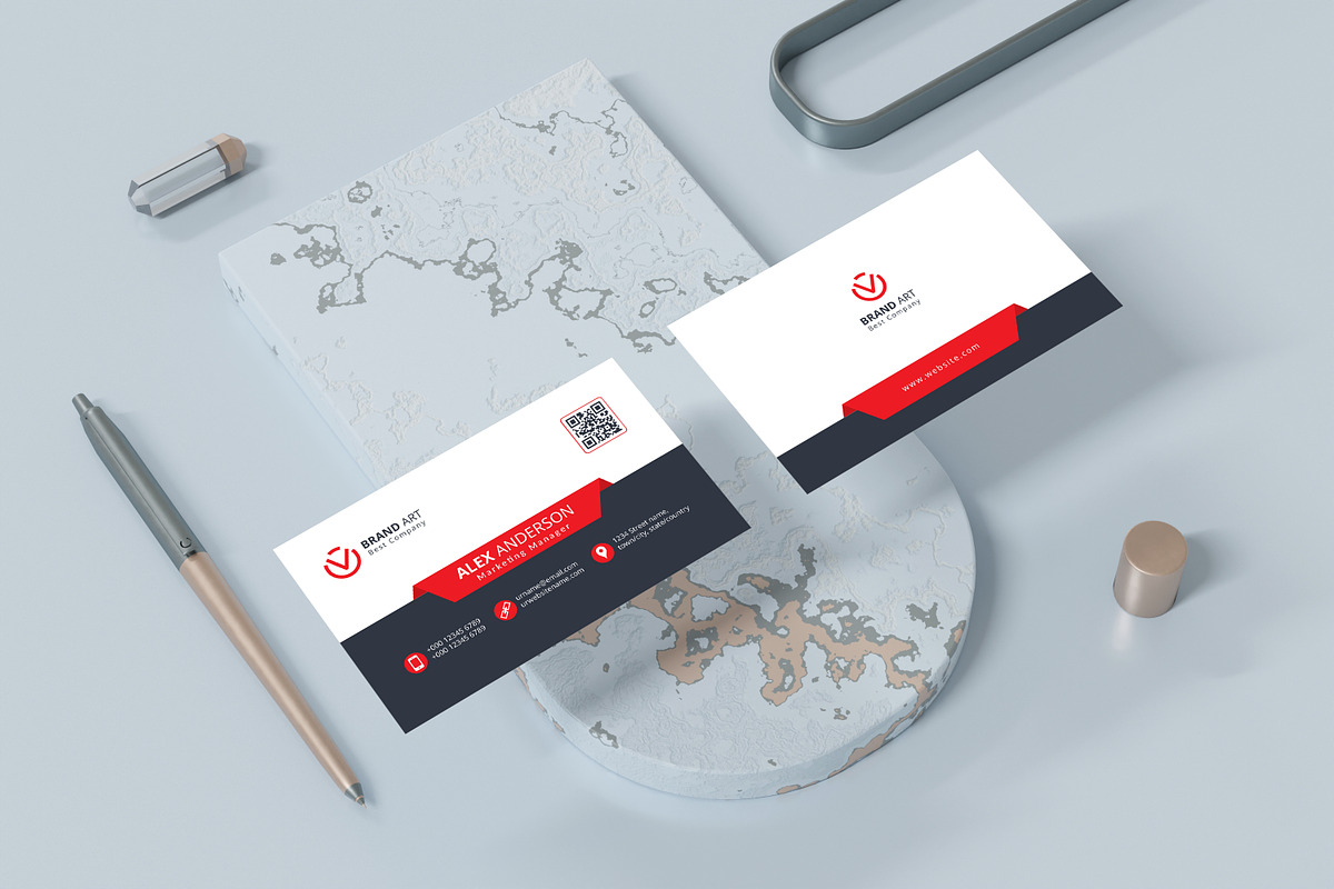 Creative Modern Business Card, a Business Card Template by DreamStudio-eg