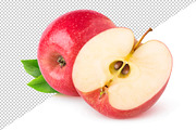 Cut red apples, an Object Graphic by Fruits+Veggies (Thumbnail 2 of 6)