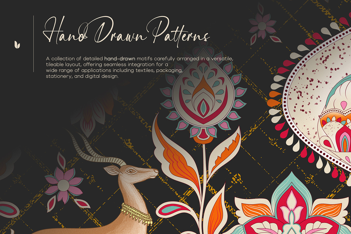Manzar Mahal Traditional Prints, a Pattern Graphic by LEAFure (Photo 7 of 12)