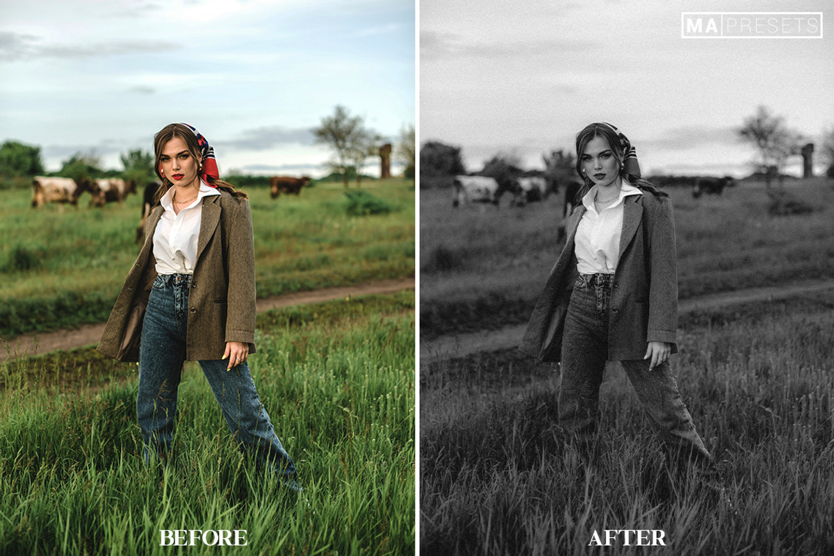 10 BLACK and WHITE Lightroom Presets, a Preset Add-On by MaPresets (Photo 9 of 14)