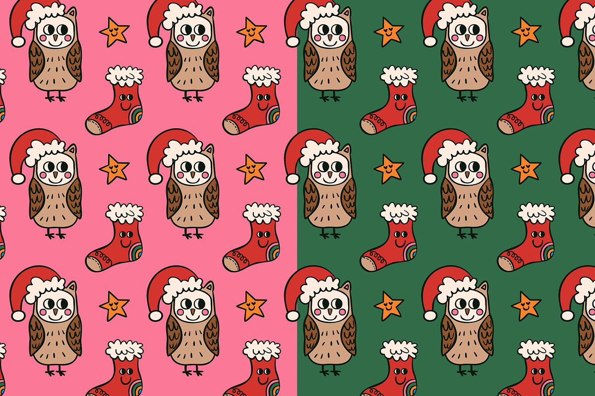 Groovy Chritmas Pack, a Seasonal Illustration by DeniDiaz (Photo 5 of 10)