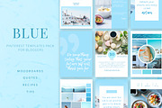 Blue | Pinterest PSD templates pack, a Social Media Template by Nassiie (Thumbnail 1 of 5)