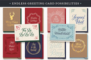 Merry Christmas Calligraphy Vectors, a Decorative Illustration by Molly Suber Thorpe (Thumbnail 3 of 7)