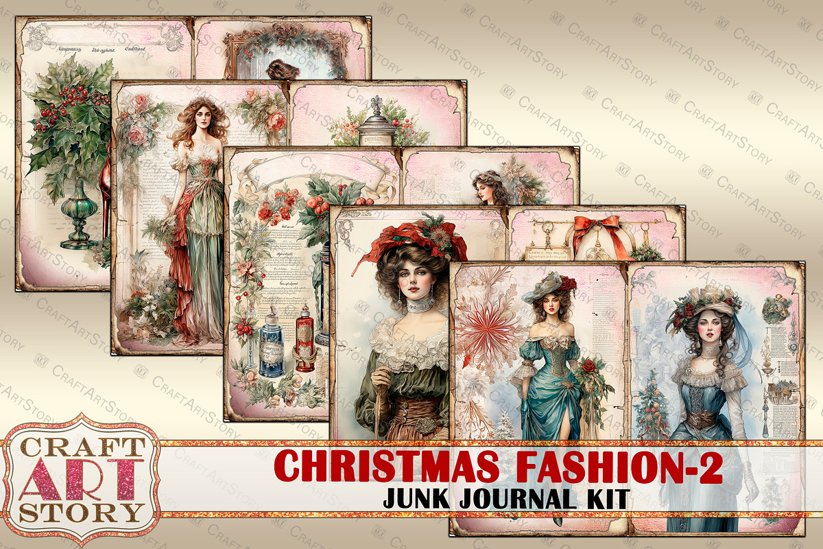 Christmas Fashion-2, a Person Illustration by CraftArtStory (Photo 3 of 7)