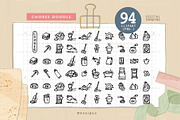 Doodle Drawing Chores, a Food Illustration by NDesigns (Thumbnail 1 of 3)